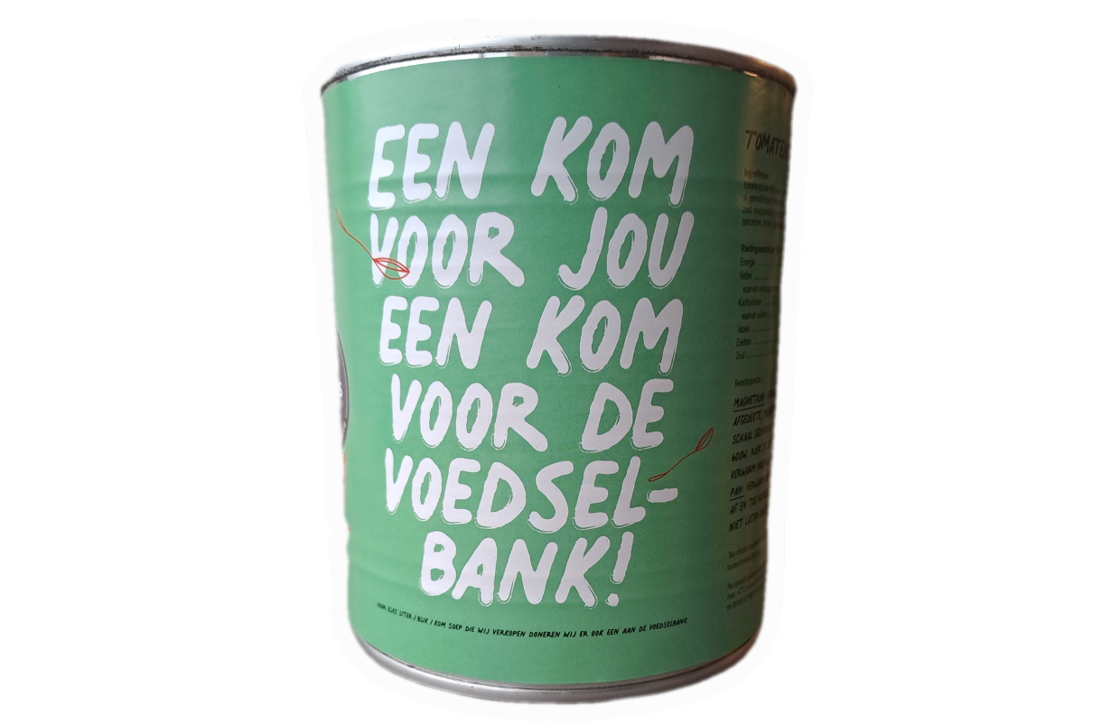 Tomatensoep (2x 800ml) - Twee blikken voor jou, twee blikken voor de voedselbank