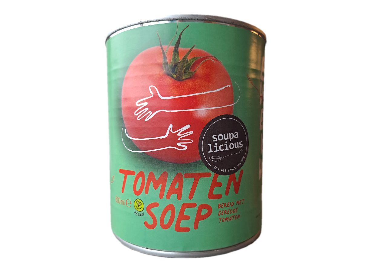 Tomatensoep (2x 800ml) - Twee blikken voor jou, twee blikken voor de voedselbank